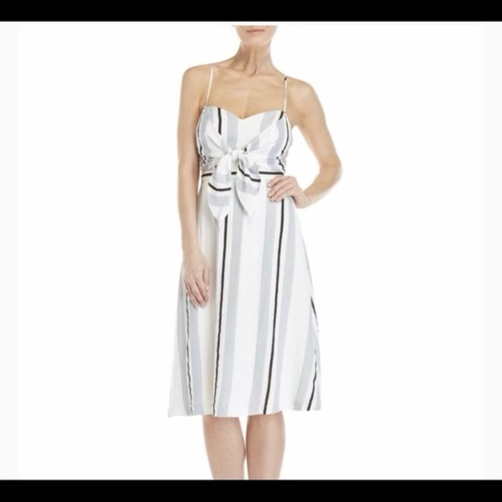 Nordstrom Striped White, Black, Grey Dress size XS